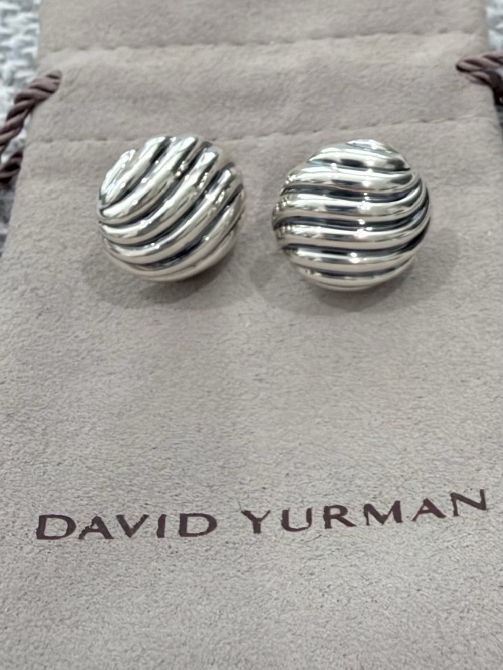 David Yurman Sterling Silver Earrings